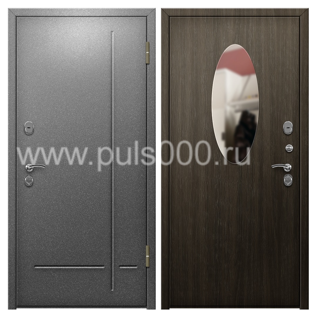 Металлическая уличная дверь с напылением в коттедж PR-1060, цена 39 000  руб.